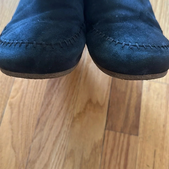 Jenni Kayne sz 39 US 8 black side and shearling slides great pre owned condition - Picture 5 of 6